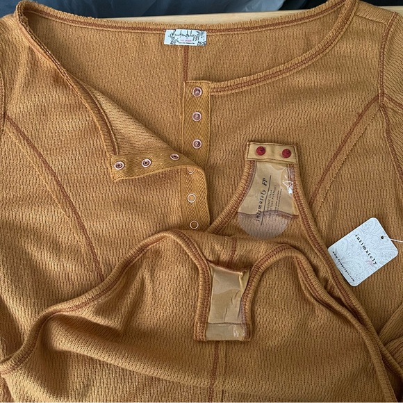 Free People Sloane Bodysuit / Amber Size: M - Picture 6 of 8